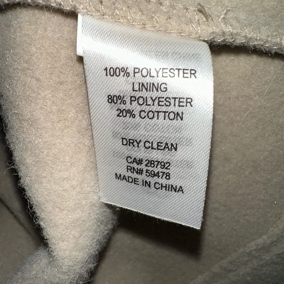 Joie Camel Tan Teddy Long Sleeve Button Front Moto Shacket Cropped - Picture 9 of 10